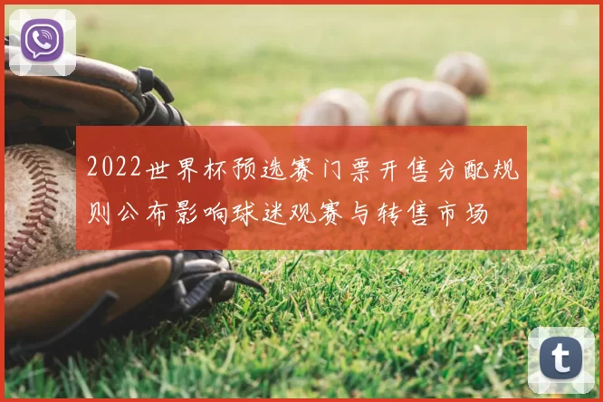 2022世界杯预选赛门票开售分配规则公布影响球迷观赛与转售市场